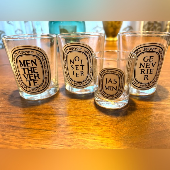 diptyque Accents Diptyque Bundle Three Standard One Small Empty Candle Jars With Boxes